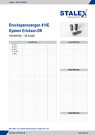 Druckspannzangen 416E, System Erickson DK