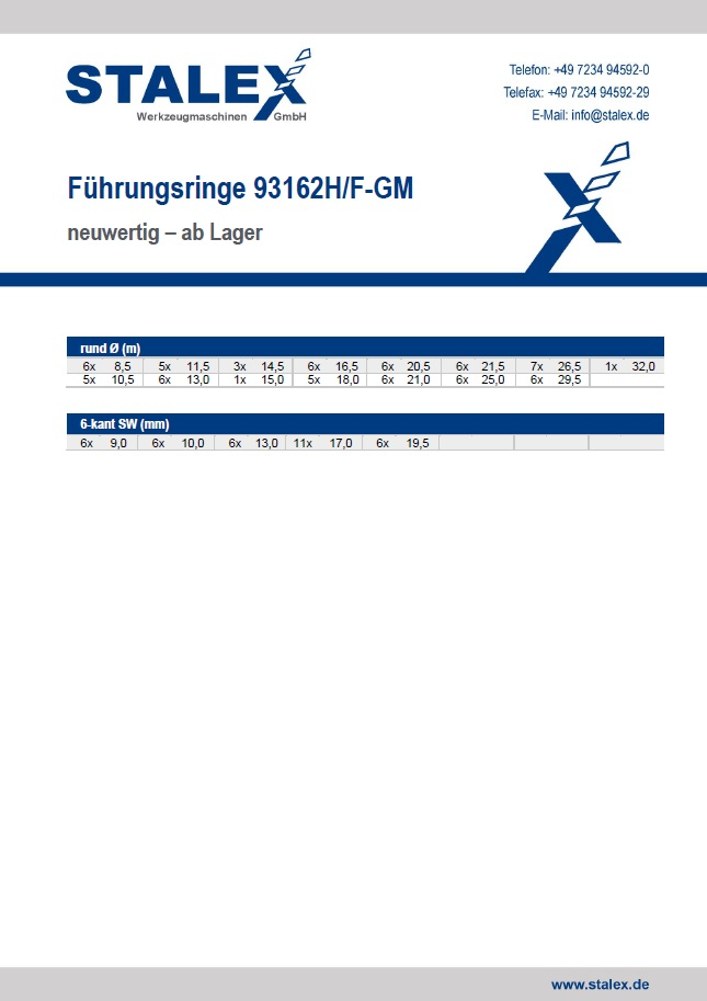 FÜHRUNGSRINGE 93162H/F