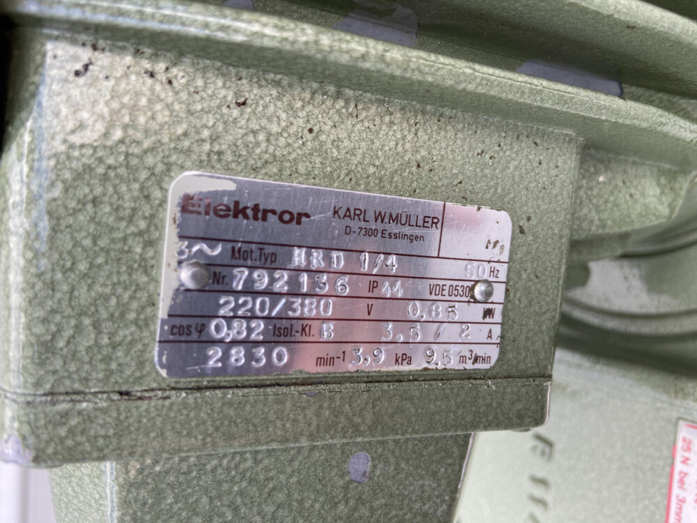 Gebläse für Spänerüttler